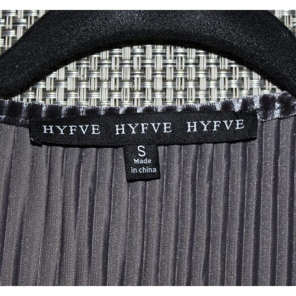 HYFVE Wrap Front V-Neck Velvet Ribbed Slimline Maxi Dress or Duster Gray S Party - Picture 3 of 5